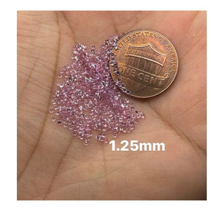 Loose Dazzling Small Purple Round Cut Sapphires Parcels AAA 1MM-2MM