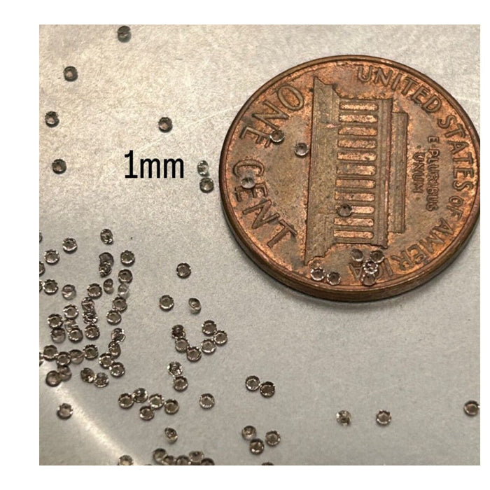 Loose Smoky Quartz Round Cut 1x1mm AAA Quality Gemstones(100 Piece Lot)