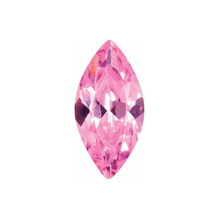 Lab Created Marquise Pink Cubic Zirconia