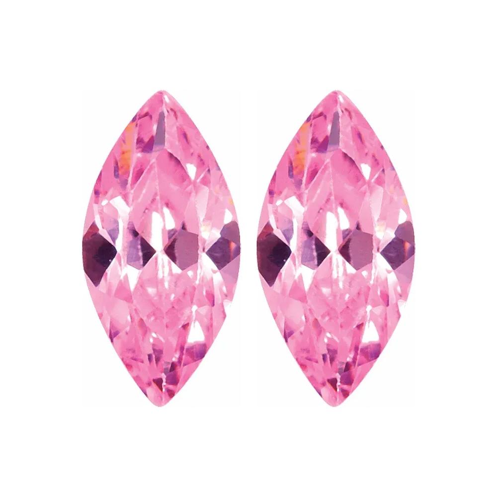 Lab Created Marquise Pink Cubic Zirconia