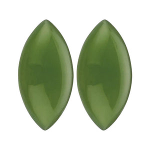 Natural Loose Marquise Cabochon Nephrite Jade
