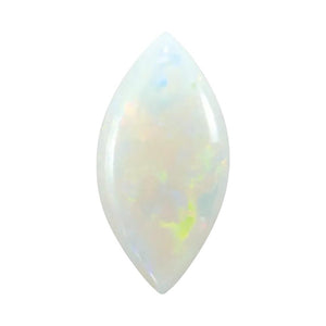 Natural White Australian Opal Marquise Cabochon Cut