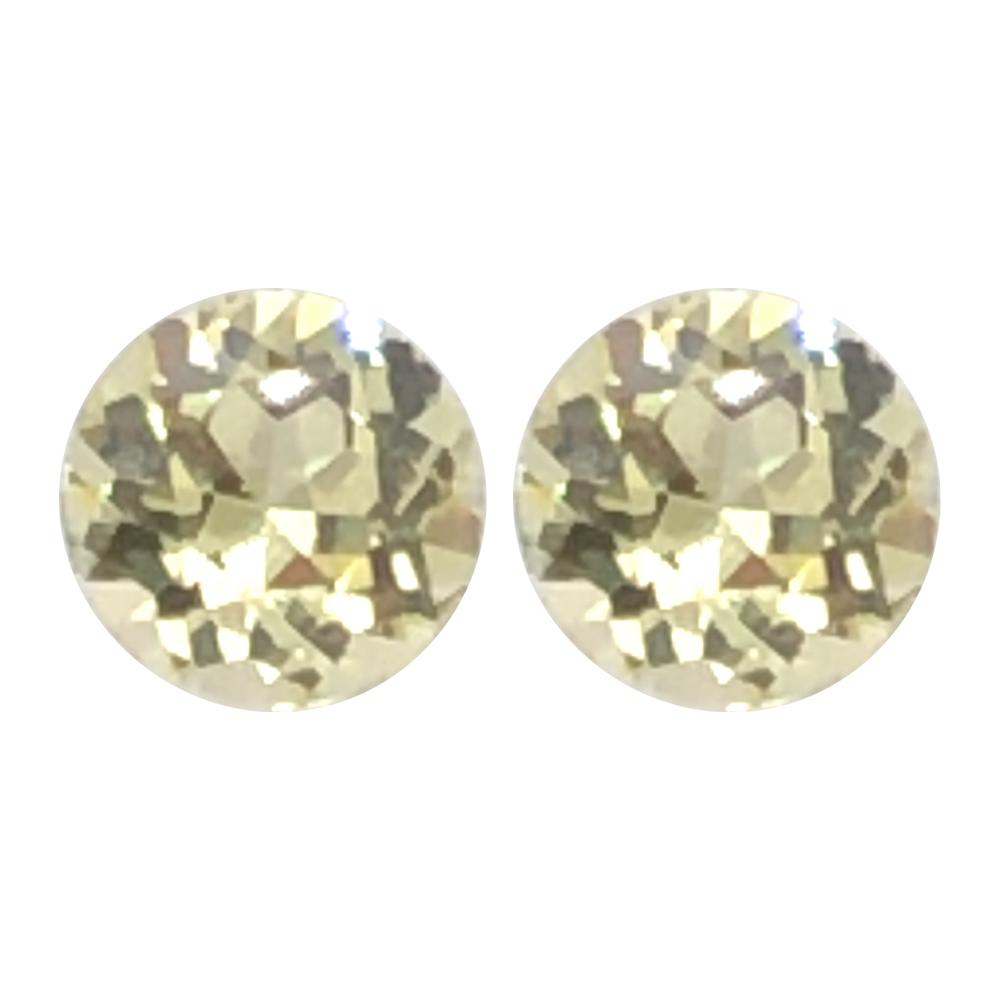 Synthetic Yellow Sapphire Round Cut