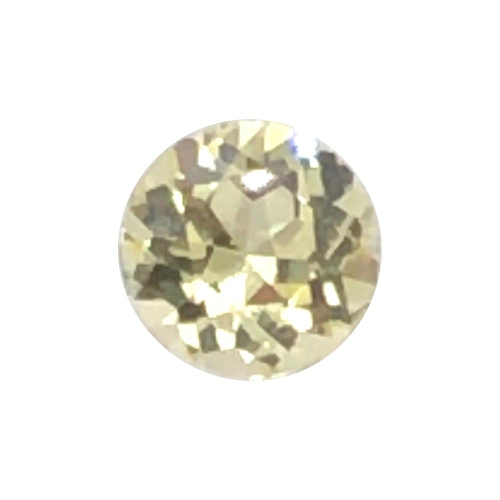 Synthetic Yellow Sapphire Round Cut