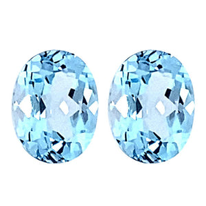 Oval Cut Loose Sky Blue Topaz