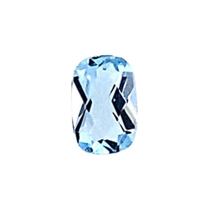 Cushion Checkered Loose Sky Blue Topaz - (Elongated)