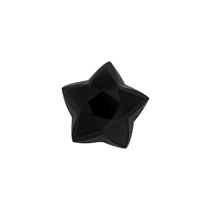 Natural Loose 5 Sided Star Shape Black Onyx 