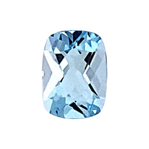 Cushion Checkered Loose Sky Blue Topaz - (Elongated)