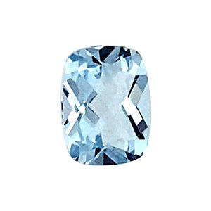 Cushion Checkered Loose Sky Blue Topaz - (Elongated)