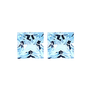 Princess Cut Loose Sky Blue Topaz