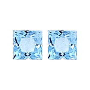 Princess Cut Loose Sky Blue Topaz