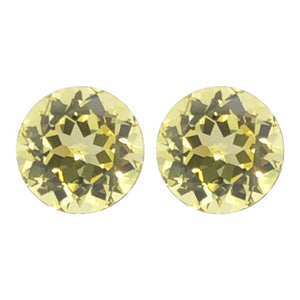 Synthetic Yellow Sapphire Round Cut
