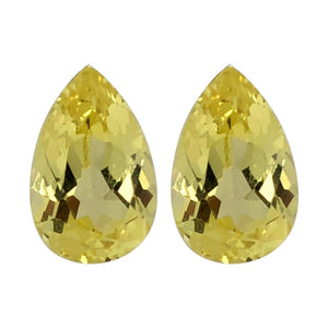Synthetic Yellow Sapphire Pear Cut
