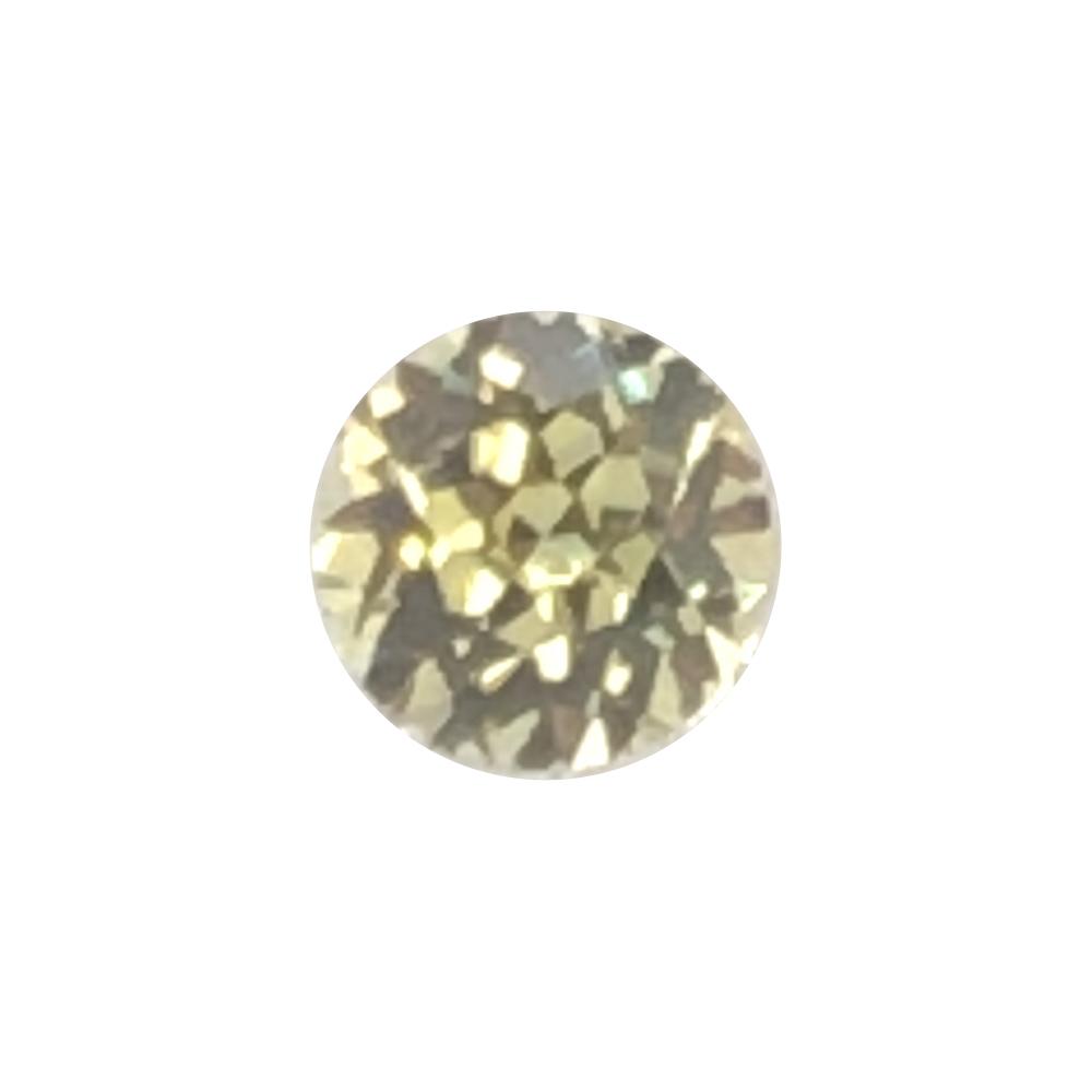 Synthetic Yellow Sapphire Round Cut