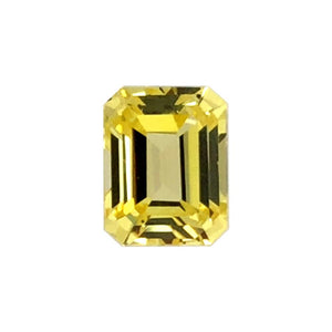 Synthetic Yellow Sapphire Emerald Cut