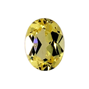 Synthetic Yellow Sapphire Oval Cut
