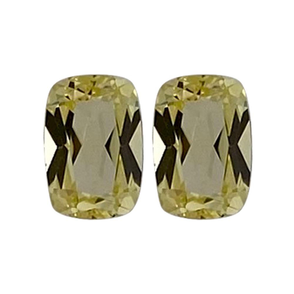 Synthetic Yellow Sapphire Cushion Cut - (Elongated)