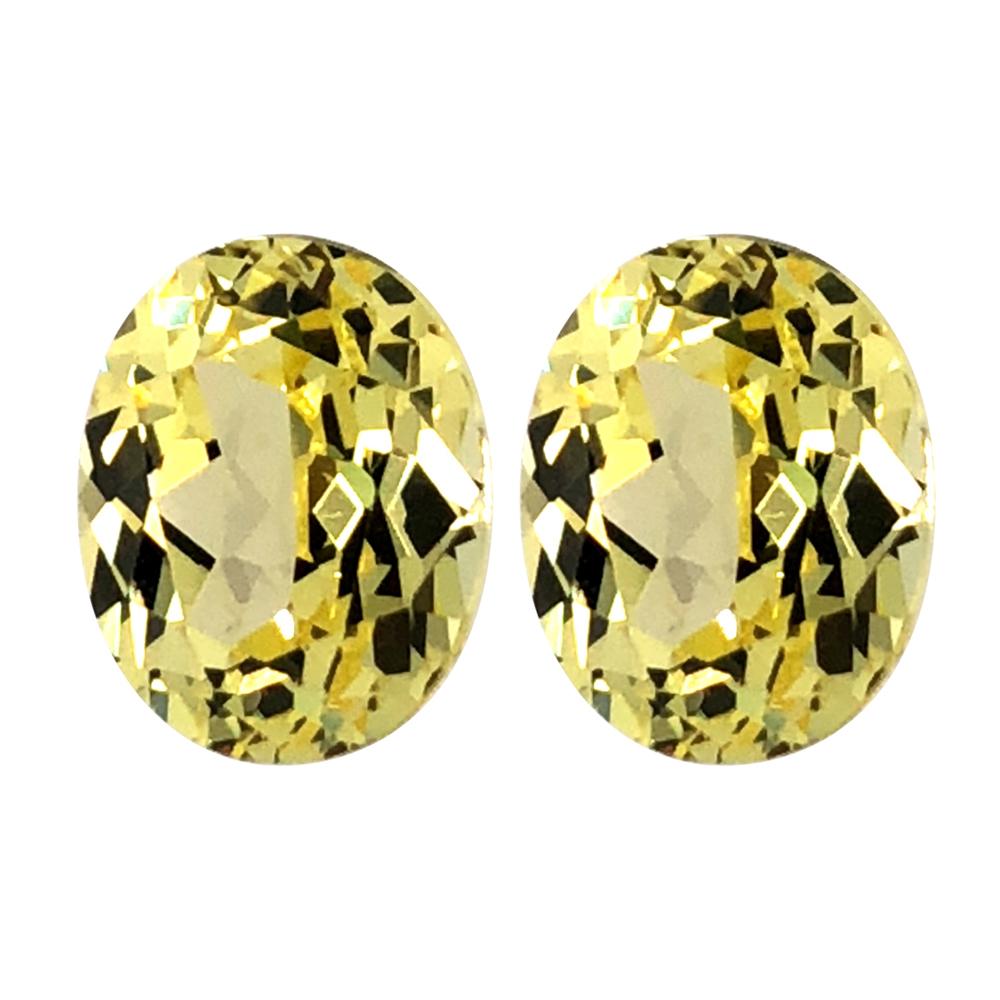 Synthetic Yellow Sapphire Oval Cut