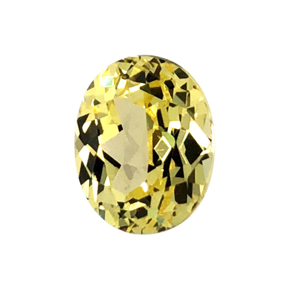 Synthetic Yellow Sapphire Oval Cut