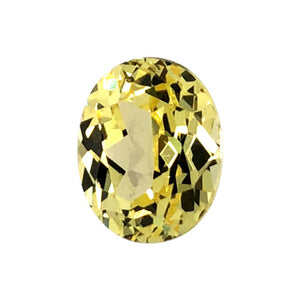 Synthetic Yellow Sapphire Oval Cut
