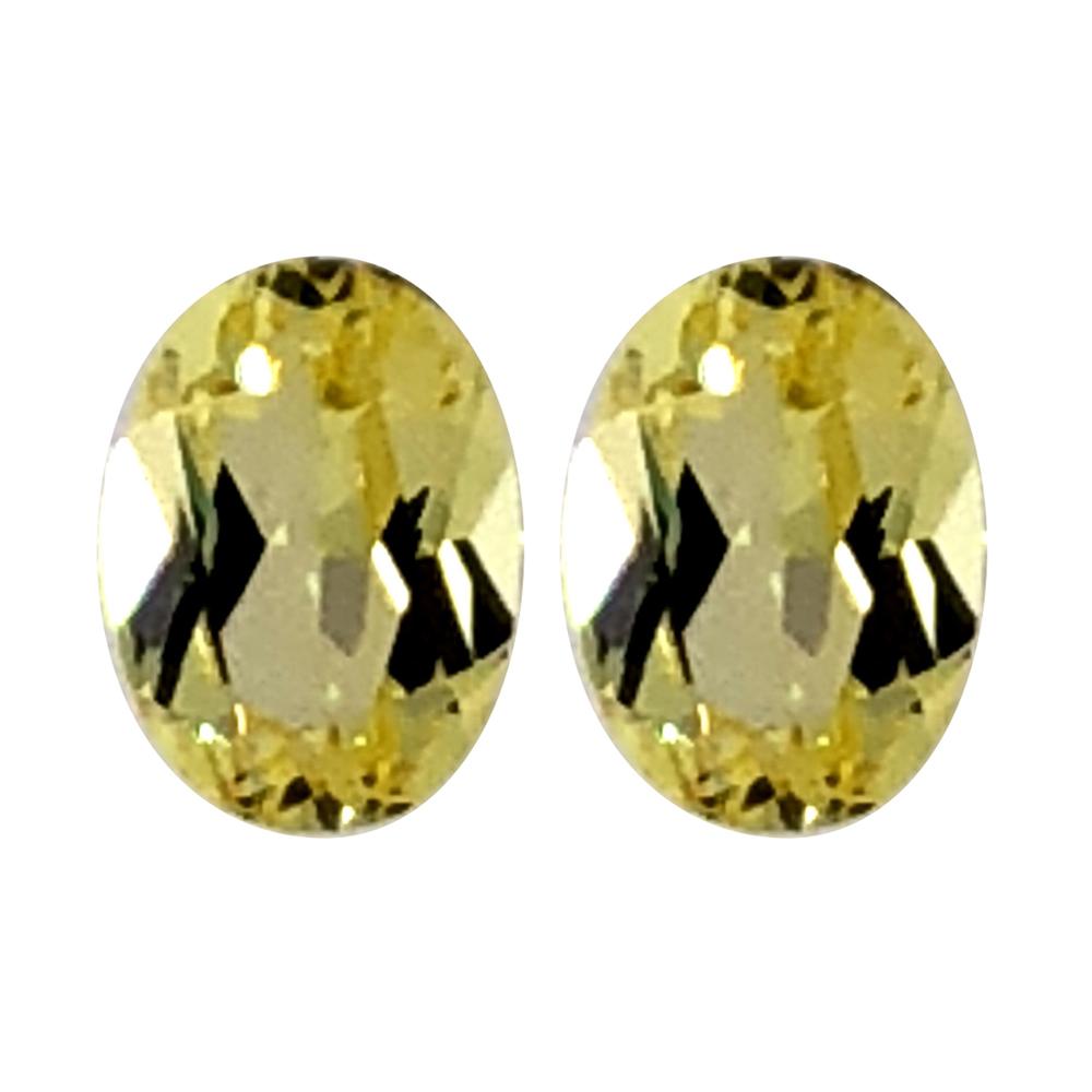 Synthetic Yellow Sapphire Oval Cut