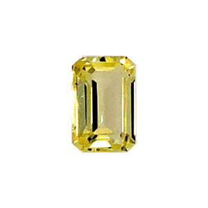 Synthetic Yellow Sapphire Emerald Cut