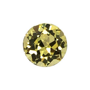 Synthetic Yellow Sapphire Round Cut