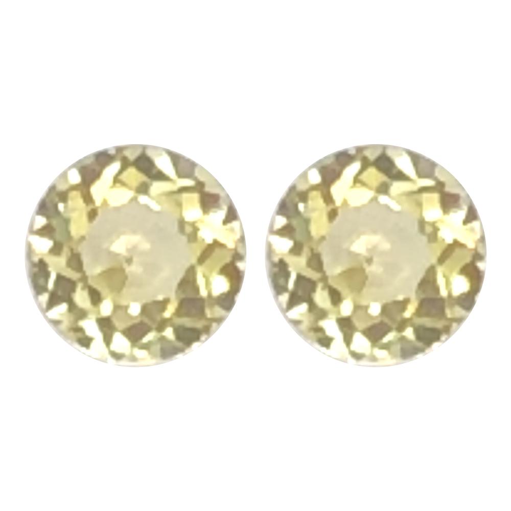 Synthetic Yellow Sapphire Round Cut