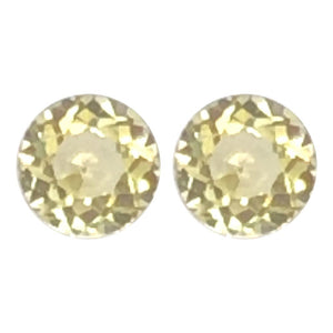 Synthetic Yellow Sapphire Round Cut