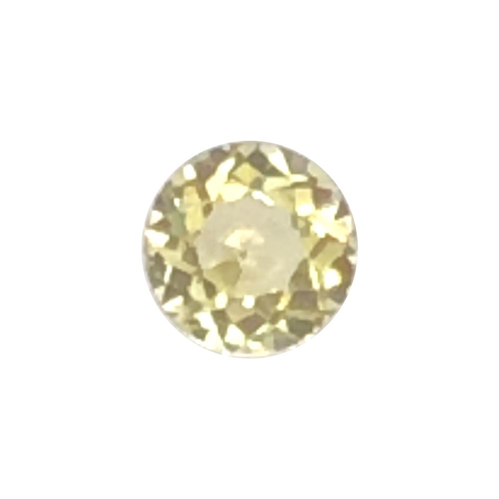 Synthetic Yellow Sapphire Round Cut