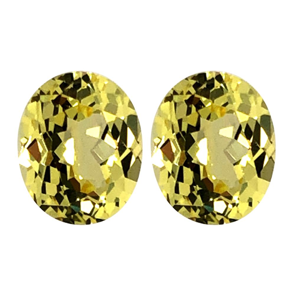 Synthetic Yellow Sapphire Oval Cut
