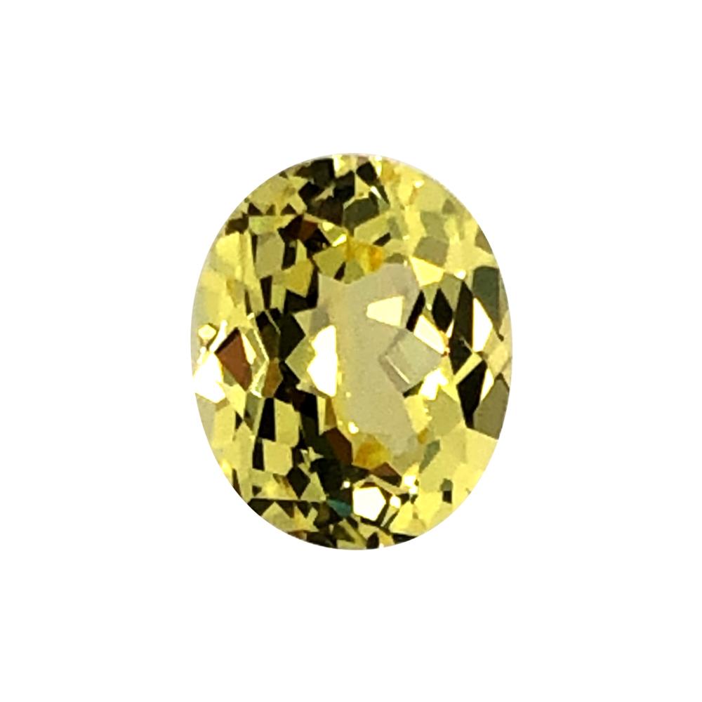 Synthetic Yellow Sapphire Oval Cut