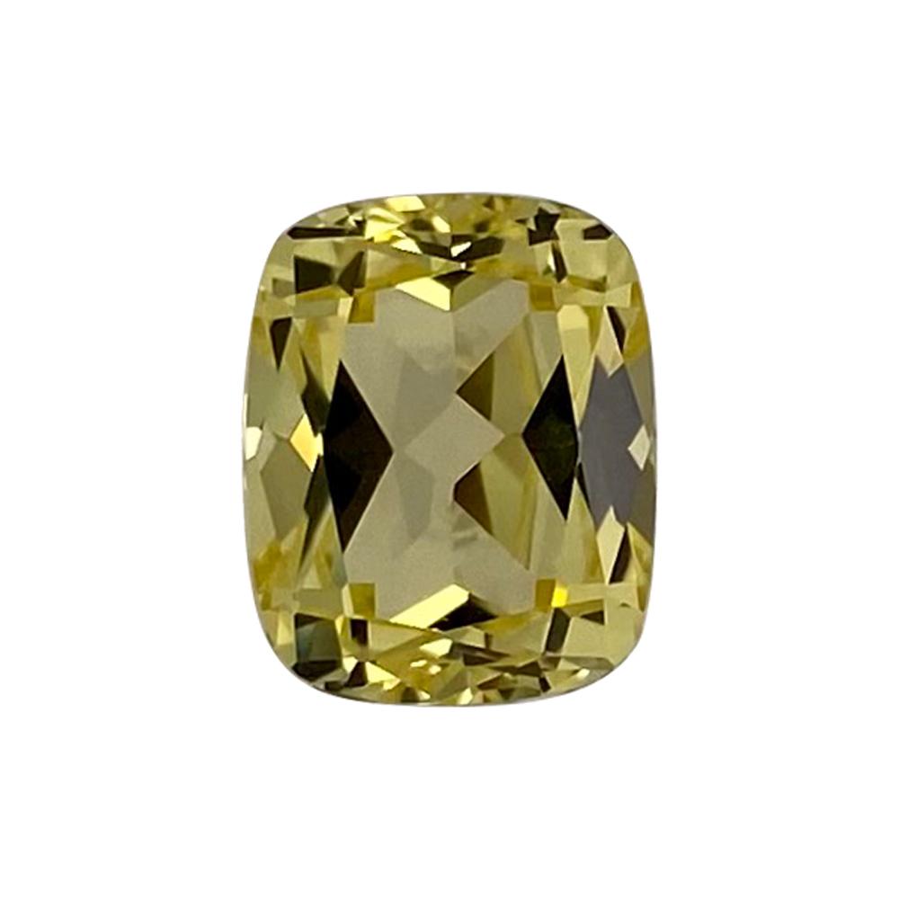 Synthetic Yellow Sapphire Cushion Cut - (Elongated)