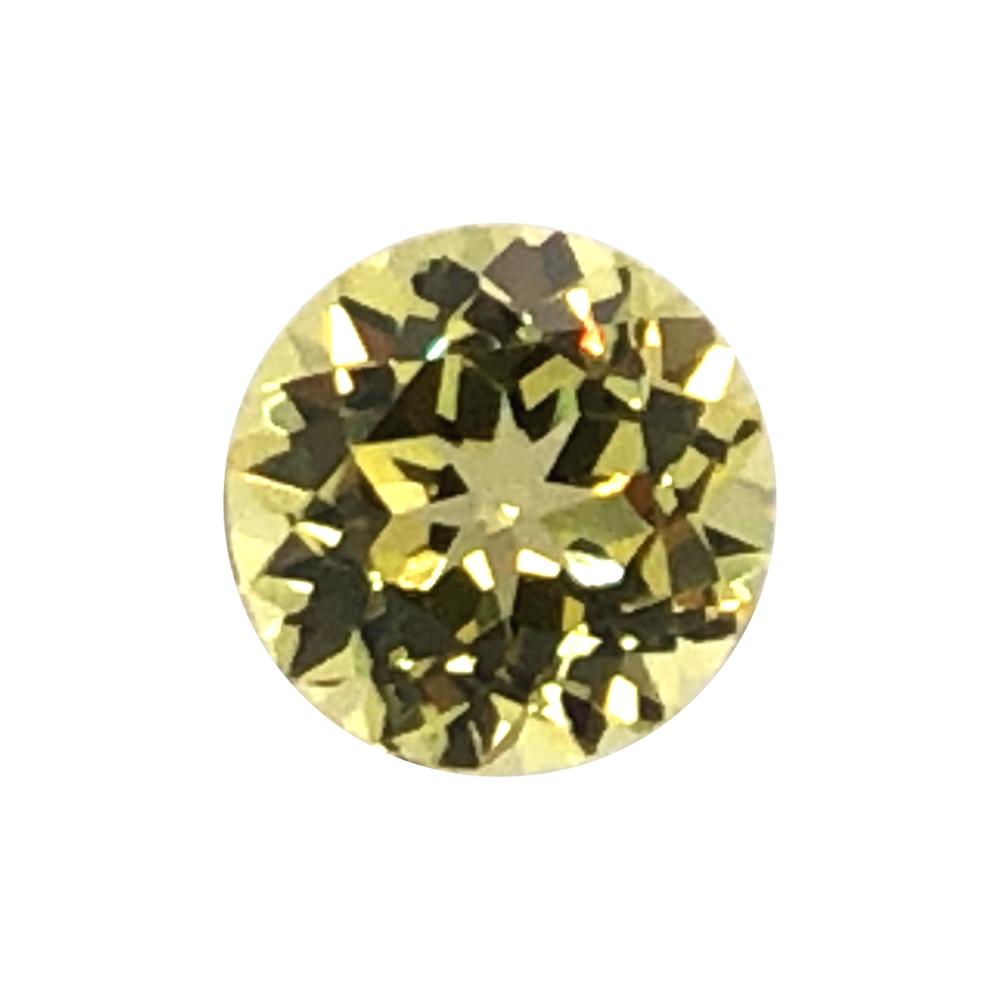 Synthetic Yellow Sapphire Round Cut