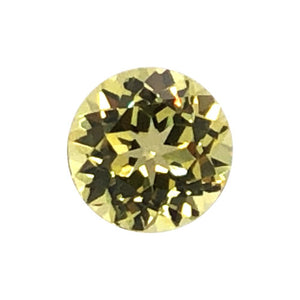 Synthetic Yellow Sapphire Round Cut