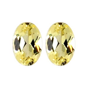 Synthetic Yellow Sapphire Oval Cut