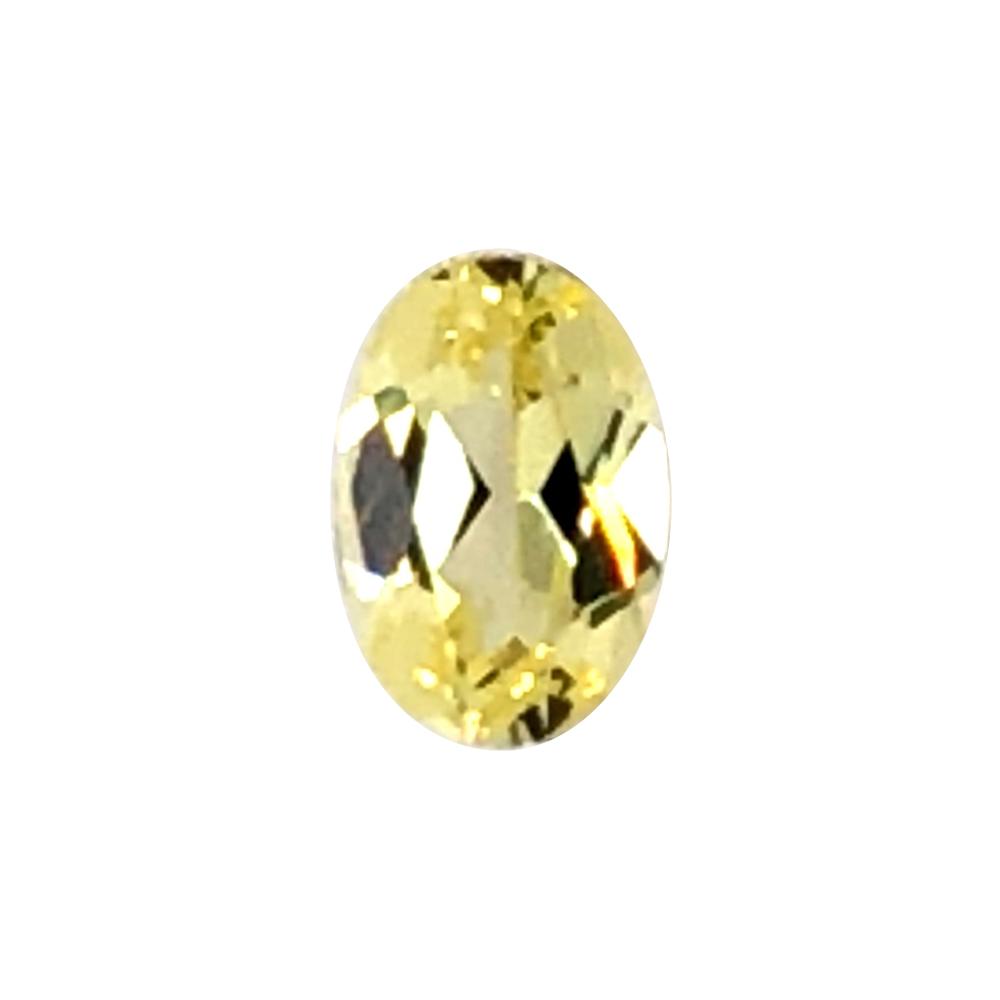 Synthetic Yellow Sapphire Oval Cut