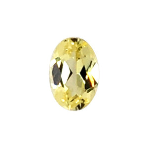 Synthetic Yellow Sapphire Oval Cut