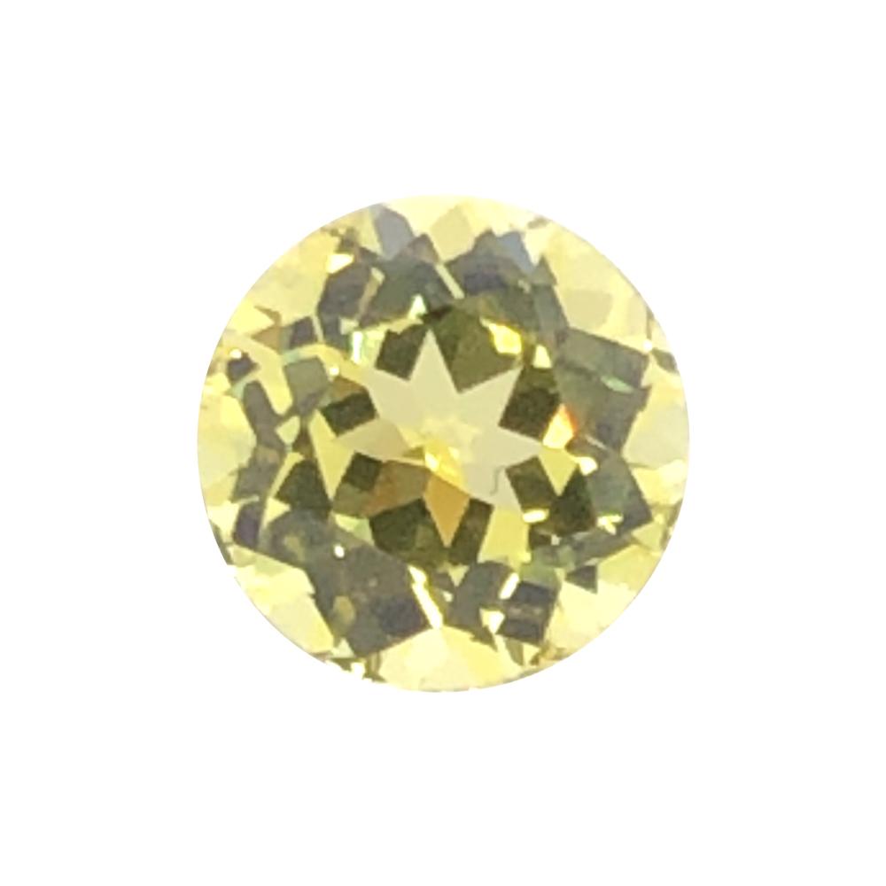 Synthetic Yellow Sapphire Round Cut
