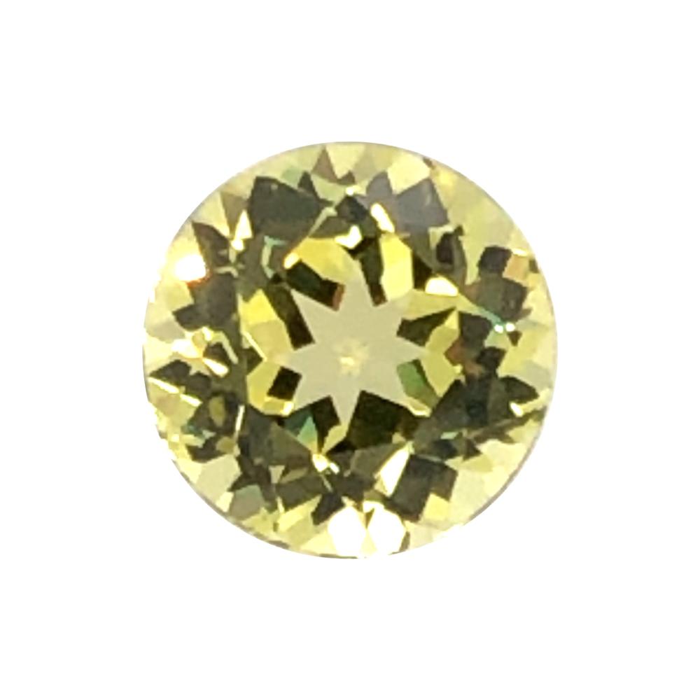 Synthetic Yellow Sapphire Round Cut