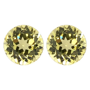 Synthetic Yellow Sapphire Round Cut