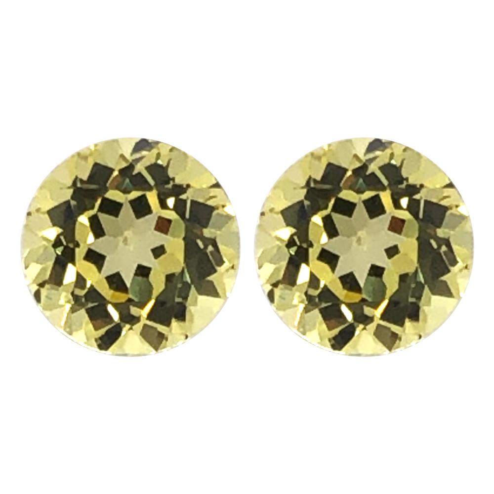 Synthetic Yellow Sapphire Round Cut