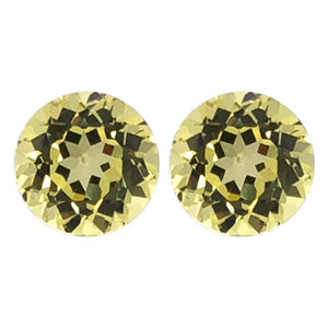Synthetic Yellow Sapphire Round Cut