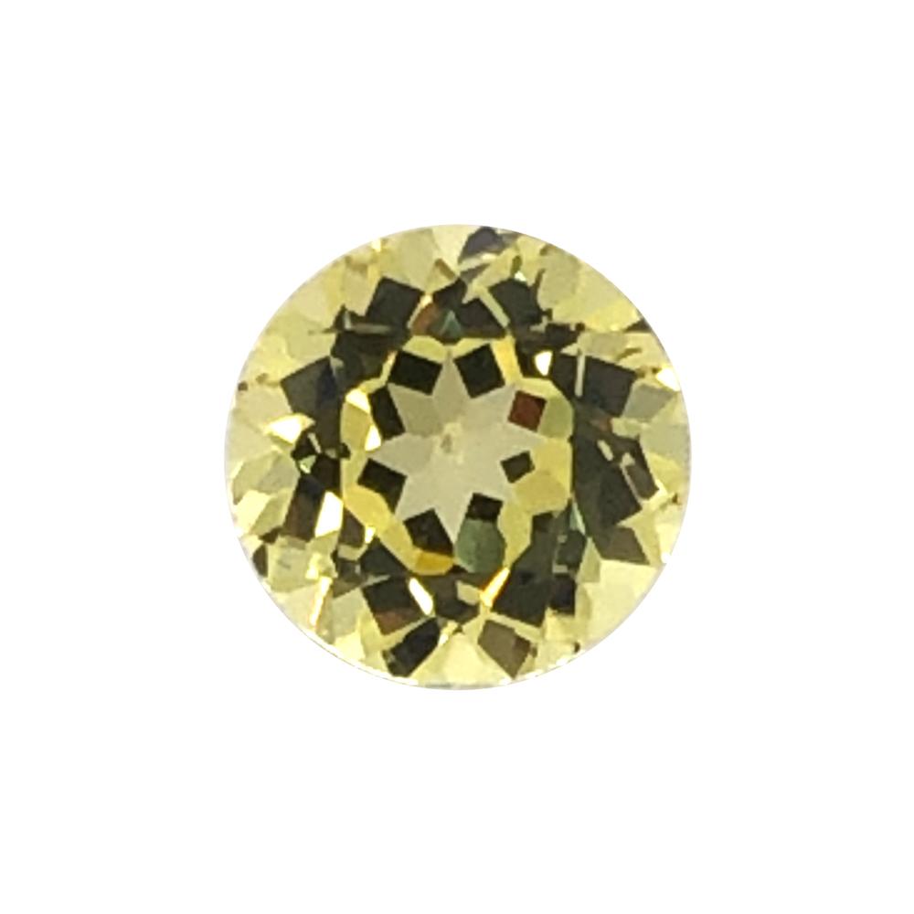 Synthetic Yellow Sapphire Round Cut