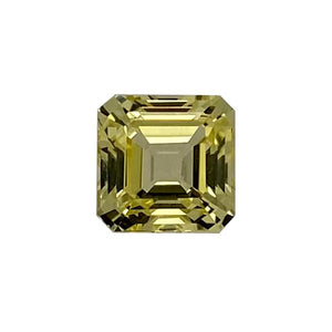 Synthetic Yellow Sapphire Asscher Cut