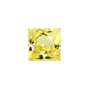 Synthetic Yellow Sapphire Square Princess Cut