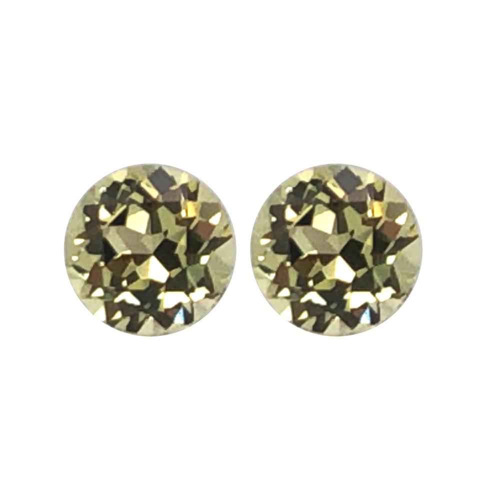 Synthetic Yellow Sapphire Round Cut