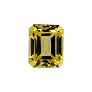 Synthetic Yellow Sapphire Emerald Cut