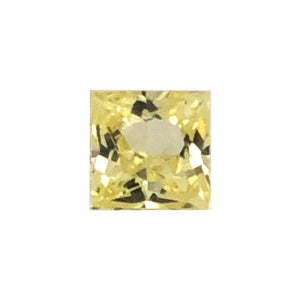 Synthetic Yellow Sapphire Square Princess Cut