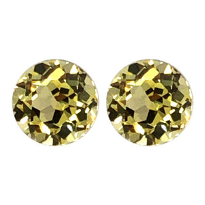 Synthetic Yellow Sapphire Round Cut